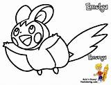 Coloring Emolga Pokemon Pages Bubakids Thousands Regards Through sketch template