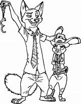 Zootopia Coloring Pages Judy Hopps Getcolorings sketch template
