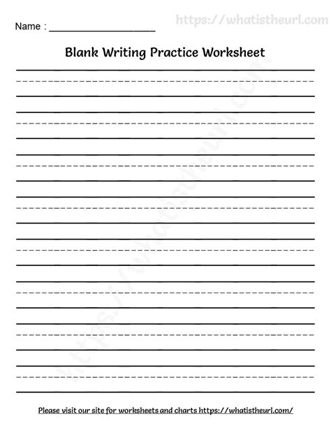 blank writing practice worksheet  home teacher st grade writing