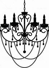 Chandelier Silhouette Vector Clip Clipart Getdrawings Clipartmag Illustrations Graphicriver Beads Vintage Similar sketch template