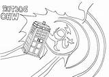 Coloring Who Doctor Pages Tardis Getcolorings sketch template