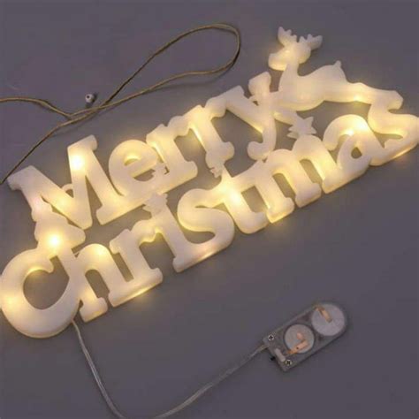 merry christmas light  sign outdoor xmas window decorations lighted