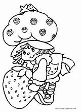 Coloring Cartoon Strawberry Shortcake Pages Color Kids Printable Characters Sheets Print Character Colouring Raspberry Sheet Torte Cartoons Plate Svg Book sketch template