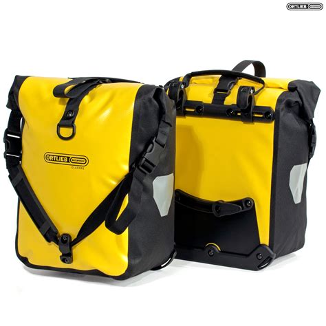 ortlieb front roller classic yellow black   display front panniers sjs cycles