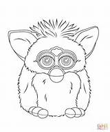 Furby Coloring Boom Pages Drawing Printable Adult Colouring Sheets Print Cartoon Toys sketch template