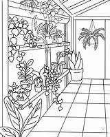 Coloring Greenhouse Plant Houseplants Everyone Made Comments sketch template
