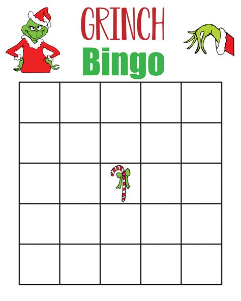 grinch bingo  printable printable world holiday