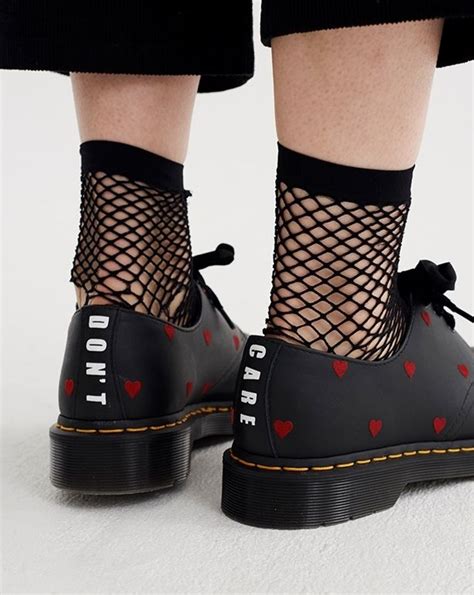 dr martens  lazy oaf  red heart shoe   funky shoes cute shoes outfit accessories