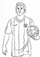 Messi Coloring Pages Football Lovers Supercoloring Via sketch template