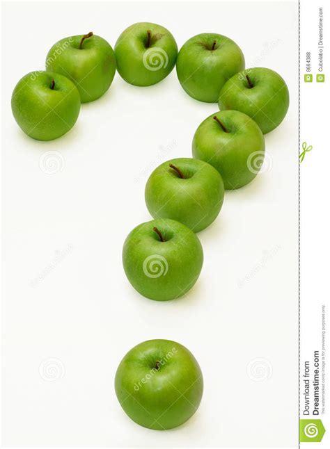 apple question royalty  stock  image