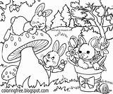 Bunny Baby Cute Drawing Coloring Pages Printable Kids Color Easter Clipart Rabbits Traditional Egg Getdrawings Animals Forest Mushroom Flower sketch template