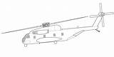 Helicopter Drawing Stallion Ch 53 Line Coloring Sea Sikorsky Simple Getdrawings Clipartmag sketch template