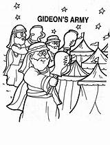 Gideon Kids Colouring Midianites Defeats Educative Encourages Uteer Pinteres sketch template