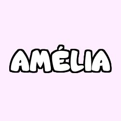 coloriage prenom amelia sans depasser