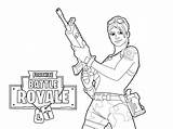 Coloring Fortnite Pages Printable Master Commando Grenadier Print Royale Battle Rifle Scar Holding Logo Scout Info Kids Rocks Raven Color sketch template