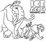 Coloring Pages Ice Age Tooth Saber Tiger Kids Color Print Colouring Stations Cross Shira Sloth Buck Ausmalbilder Clipart Mammoth Printable sketch template