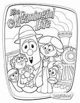Coloring Veggietales Meaningful Contentment Pickle Coloringhome Coveting Azcoloring sketch template