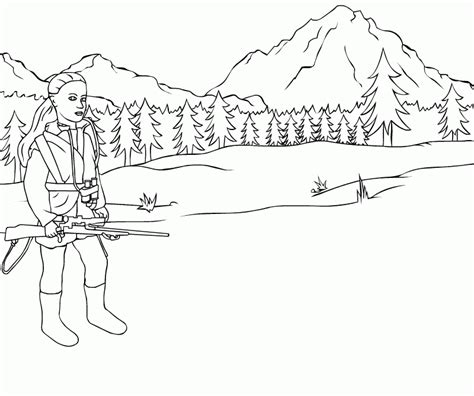 hunting coloring pages coloring home