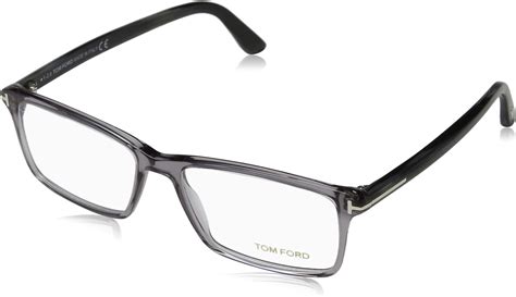 tom ford mens tf   clear gray clear rectangular eyeglasses mm amazonca clothing