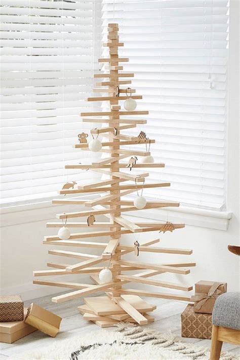 awesome wooden christmas tree ideas  hot trend  festive decoration