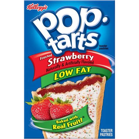 kellogg s pop tarts low fat frosted strawberry toaster pastries 8 ct