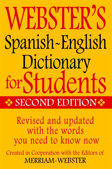 websters spanish english dictionary  students  edition