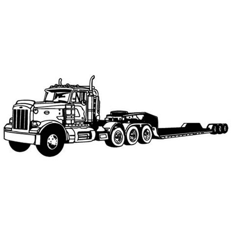 flatbed truck coloring pages