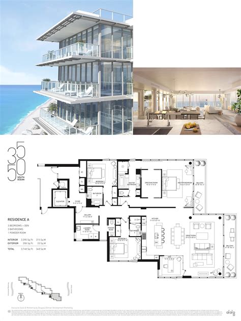 south ocean palm beach residence  condo floor plans beach