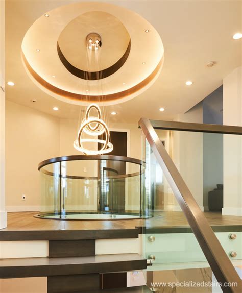 Elegant Curved Glass Railing Specialized Stair And Rail