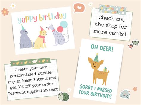 birthday printable cards birthday digital card birthday card printable