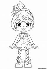 Shoppies Sweets Shopkins Coloriage Dessin Imprimer Albanysinsanity Colorings sketch template