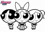 Coloring Powerpuff Girls Pages Cartoon Network Puff Printable Power Ppg Girl Kids Print Color Characters Sheets Book Powder Supercoloring Books sketch template