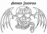 Deathbat Sevenfold Avenged sketch template