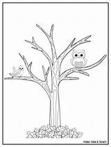 Tree Fall Coloring Pages Leaves Printable Autumn Without Kids Color Trees Mango Sheets Winter Fun Colouring Template Templates Printables Maketaketeach sketch template