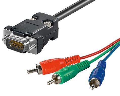 video audio anschluss kabel polig  vga stecker auf rgb  cinch