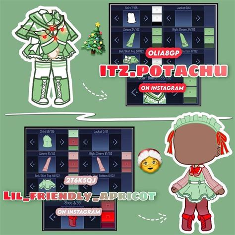 gacha outfits  instagram christmas special cooperation post  fans em