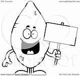 Potato Sweet Cartoon Coloring Mascot Holding Sign Cory Thoman Outlined Vector 2021 sketch template