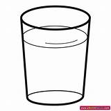 Glass Clipart Coloring Webstockreview Resolution Water Pages sketch template