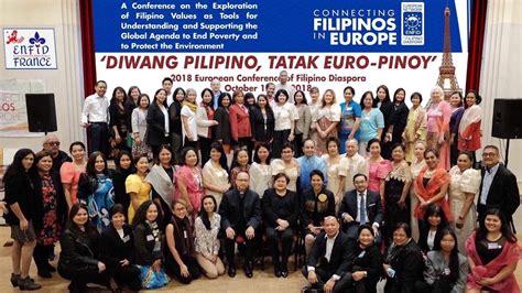 filipino diaspora  europe strengthen bond  europe summit youtube