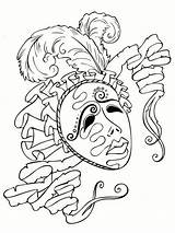 Mardi Gras Coloriages Masque Venise Gratuit Concernant Decoplage Maszk Incroyable Sablon Greatestcoloringbook Péter Farsang Pagi sketch template
