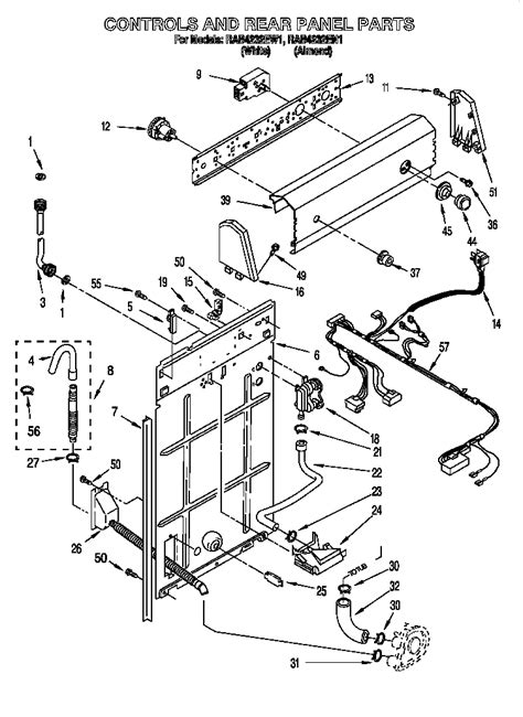 roper washer parts model rabew sears partsdirect