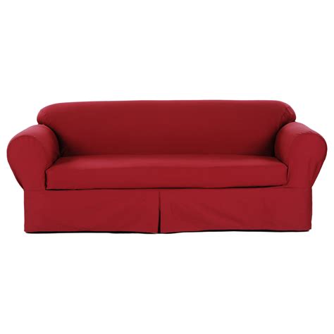 classic slipcovers classic  piece twill sofa slipcover walmartcom