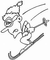 Skiing Coloring Pages Skier Downhill Kids Printable Printactivities Print Gif Appear Printables Printed Navigation Only When Will Do Popular Comments sketch template
