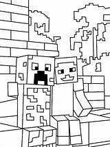 Minecraft Coloring Mutant Creeper Pages Getdrawings Printable sketch template