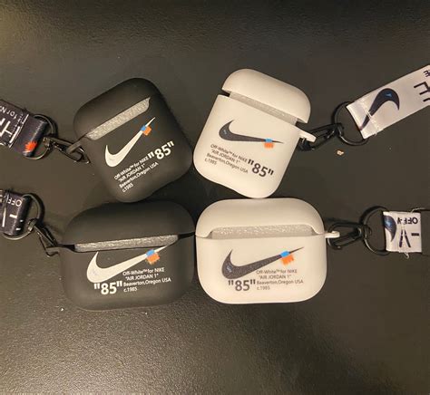 white  nike airpods case airpods   airpods pro etsy