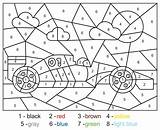 Number Color Car Race Printables Coloring Cars Printable Pages Printablee Via sketch template