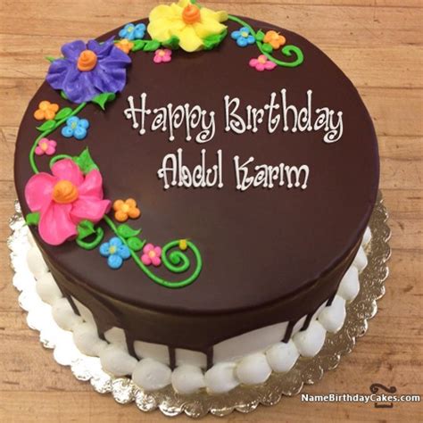 happy birthday abdul karim cakes cards wishes