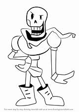 Undertale Papyrus Draw Drawing Coloring Pages Step Drawingtutorials101 Drawings Undertail Sketch Learn Printable Kids Anime Frisk Template Tutorial Game Souls sketch template