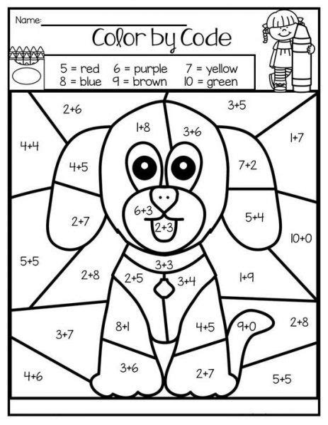 addition coloring pages worksheet school   kindergarten math