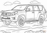 Toyota Coloring Cruiser Land Pages Prado Printable Print Drawing Cars Rover Sienna Search Supercoloring sketch template
